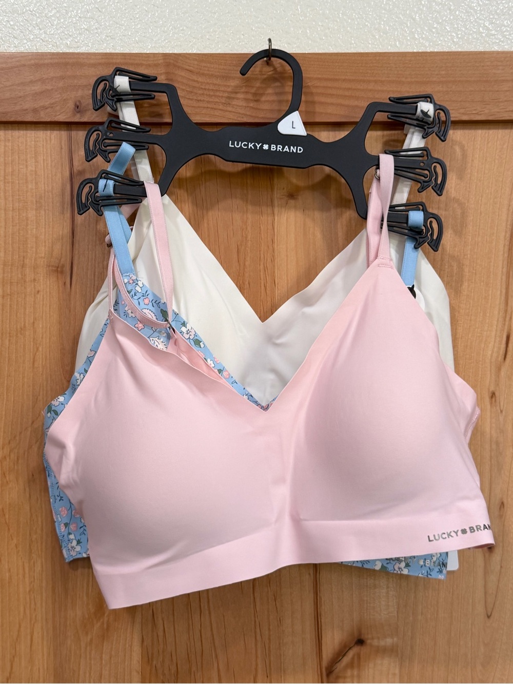 Lucky Brand Laser Lounge Bra, pack of 3